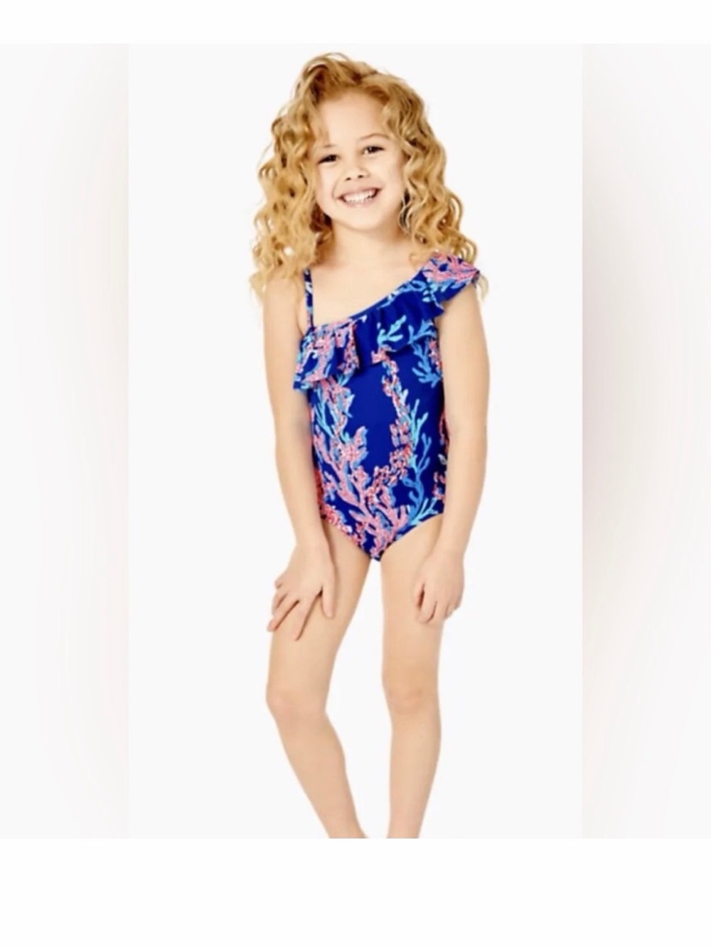 NWOT Lilly Pulitzer Girls Zita Swimsuit Swim on Over